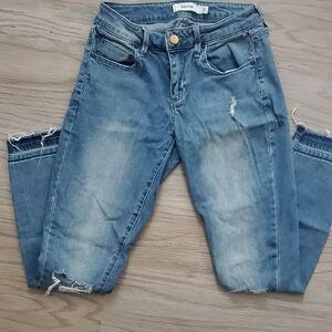 Blue Distressed Women's Jeans